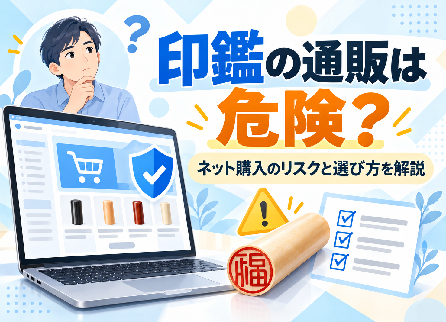 印鑑の通販は危険？ネット購入のリスクとおすすめ通販サイトを紹介